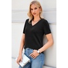 image:imageArachampCloz Womens Wool Blend Short Sleeve Summer Business Casual SweaterBlack