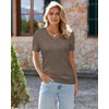 image:imageArachampCloz Womens Wool Blend Short Sleeve Summer Business Casual SweaterCablecoffee