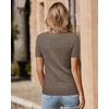 image:imageArachampCloz Womens Wool Blend Short Sleeve Summer Business Casual SweaterCablecoffee