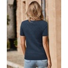 image:imageArachampCloz Womens Wool Blend Short Sleeve Summer Business Casual SweaterCabledusty Blue