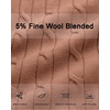 image:imageArachampCloz Womens Wool Blend Short Sleeve Summer Business Casual SweaterCablemocha Mousse