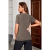 image:imageArachampCloz Womens Wool Blend Short Sleeve Summer Business Casual SweaterCoffee