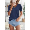 image:imageArachampCloz Womens Wool Blend Short Sleeve Summer Business Casual SweaterDark Blue