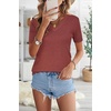 image:imageArachampCloz Womens Wool Blend Short Sleeve Summer Business Casual SweaterDusty Red