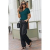 image:imageArachampCloz Womens Wool Blend Short Sleeve Summer Business Casual SweaterGreen