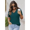 image:imageArachampCloz Womens Wool Blend Short Sleeve Summer Business Casual SweaterGreen