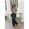 image:imageArachampCloz Womens Wool Blend Short Sleeve Summer Business Casual SweaterGrey
