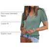 image:imageArachampCloz Womens Wool Blend Short Sleeve Summer Business Casual SweaterGrey Green