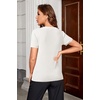 image:imageArachampCloz Womens Wool Blend Short Sleeve Summer Business Casual SweaterOffwhite