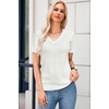 image:imageArachampCloz Womens Wool Blend Short Sleeve Summer Business Casual SweaterOffwhite