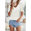 image:imageArachampCloz Womens Wool Blend Short Sleeve Summer Business Casual SweaterOffwhite