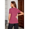 image:imageArachampCloz Womens Wool Blend Short Sleeve Summer Business Casual SweaterRose