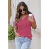 image:imageArachampCloz Womens Wool Blend Short Sleeve Summer Business Casual SweaterRose