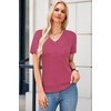 image:imageArachampCloz Womens Wool Blend Short Sleeve Summer Business Casual SweaterRose