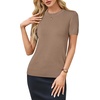 image:imageArachampCloz Womens Wool Blend Short Sleeve Sweater Business Casual TopsAcamel02