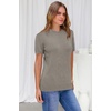 image:imageArachampCloz Womens Wool Blend Short Sleeve Sweater Business Casual TopsAgray Mocha