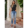 image:imageArachampCloz Womens Wool Blend Short Sleeve Sweater Business Casual TopsBlack5132