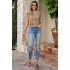 image:imageArachampCloz Womens Wool Blend Short Sleeve Sweater Business Casual TopsCamel025132