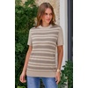 image:imageArachampCloz Womens Wool Blend Short Sleeve Sweater Business Casual TopsCamel5192