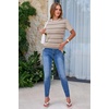 image:imageArachampCloz Womens Wool Blend Short Sleeve Sweater Business Casual TopsCamel5192