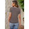 image:imageArachampCloz Womens Wool Blend Short Sleeve Sweater Business Casual TopsCoffee5132