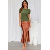 image:imageArachampCloz Womens Wool Blend Short Sleeve Sweater Business Casual TopsGrass Green