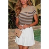 image:imageArachampCloz Womens Wool Blend Short Sleeve Sweater Business Casual TopsKhakinavy