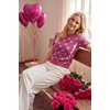 image:imageArachampCloz Womens Wool Blend Short Sleeve Sweater Business Casual TopsRose Heart