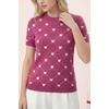image:imageArachampCloz Womens Wool Blend Short Sleeve Sweater Business Casual TopsRose Heart