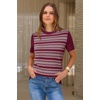 image:imageArachampCloz Womens Wool Blend Short Sleeve Sweater Business Casual TopsWine5192