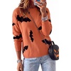 image:imageArachampCloz Womens Relaxed Fit Sweaters Spring Fall Casual Cozy Tops 2026Bat Orange Black