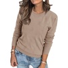 image:imageArachampCloz Womens Soft Knit Fall Winter Sweater Business Casual Basic TopsAdeep Apricot