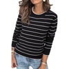 Striped Black White