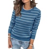 Striped Blue White