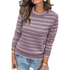 Striped Purple White
