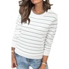 Striped White Green