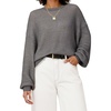 image:imageArachampCloz Womens Wool Blend Crewneck Fall Trendy Oversized Waffle Sweaters 2026Gray