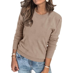image:imageArachampCloz Womens Soft Knit Fall Winter Sweater Business Casual Basic TopsAdeep Apricot