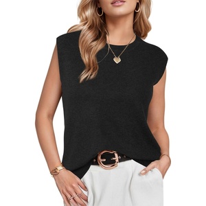 image:imageArachampCloz Womens Wool Blend Mock Neck Fall Sweater Vest Work Tops 2026Black5046