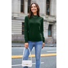 image:imageArachampCloz 2024 Fall Sweaters Long Puff Sleeve Tops Crew Neck Special Dots Trendy Casual Lightweight Pullover Clothes OutfitsGreen
