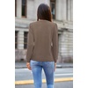 image:imageArachampCloz 2024 Fall Sweaters Long Puff Sleeve Tops Crew Neck Special Dots Trendy Casual Lightweight Pullover Clothes OutfitsGrey