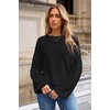 image:imageArachampCloz Women Wool Bend Soft Warm Fuzzy Loose Fit Fall Sweater 2025Balck