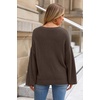 image:imageArachampCloz Women Wool Bend Soft Warm Fuzzy Loose Fit Fall Sweater 2025Coffee