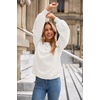 image:imageArachampCloz Women Wool Bend Soft Warm Fuzzy Loose Fit Fall Sweater 2025White
