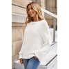 image:imageArachampCloz Women Wool Bend Soft Warm Fuzzy Loose Fit Fall Sweater 2025White