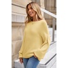 image:imageArachampCloz Women Wool Bend Soft Warm Fuzzy Loose Fit Fall Sweater 2025Yellow