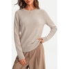 image:imageArachampCloz Womens 100 Merino Wool Long Sleeve Crew Neck Fall Work SweaterOatmeal
