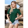 image:imageArachampCloz Womens Short Sleeve Crew Neck Sweaters Trendy Teacher Work TopsGreen