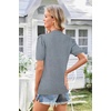 image:imageArachampCloz Womens Short Sleeve Crew Neck Sweaters Trendy Teacher Work TopsGreyblue