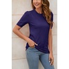 image:imageArachampCloz Womens Short Sleeve Crew Neck Sweaters Trendy Teacher Work TopsNavy